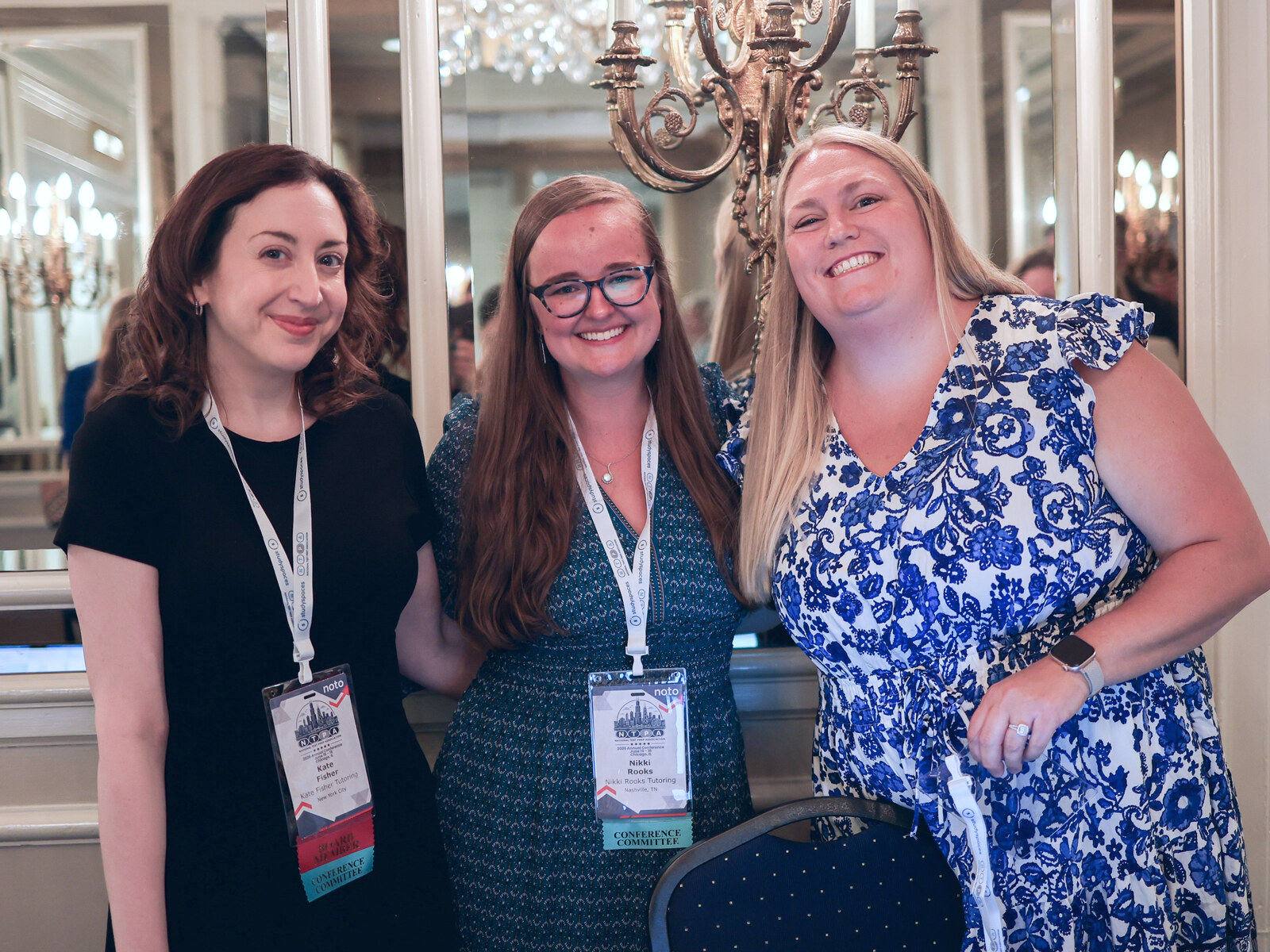 Kate with two colleagues at the National Test Prep Association annual conference.